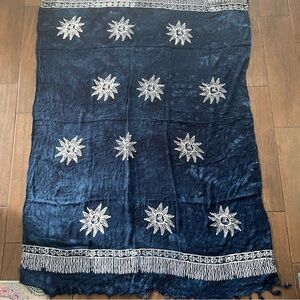 Blue Celestial Sarong Wrap Rayon Made in Indonesia